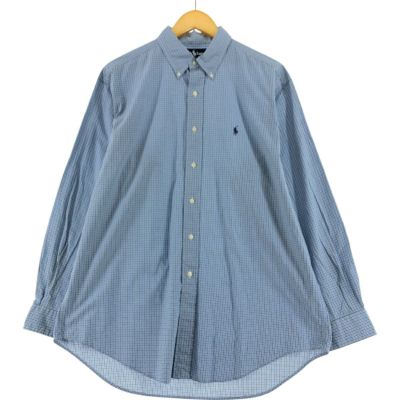 古着 ラルフローレン Ralph Lauren YARMOUTH 長袖 ボタンダウンチェックシャツ メンズL相当 /eaa523751 【中古】 【250222】