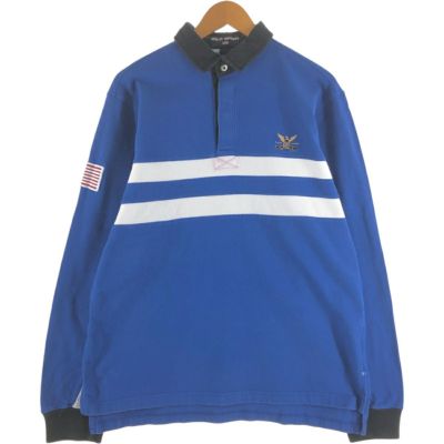 【POLO SPORT】ポロスポーツ 長袖ポロシャツ 古着ラガーシャツ Ralph Lauren - 90s ポロスポーツ ラルフローレン 長袖 ラガー