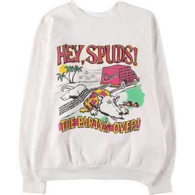 古着 90年代 フルーツオブザルーム FRUIT OF THE LOOM プリントスウェットシャツ トレーナー USA製 メンズL相当 ヴィンテージ /eaa520702 【中古】 【250222】