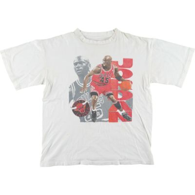 古着 90年代 BIG BEAR NBA CHICAGOBULLS シカゴブルズ MICHAEL JORDAN マイケルジョーダン  スポーツプリントTシャツ メンズL ヴィンテージ /evb000798 【中古】【V2304】 【230415】 【SS2406】 | 古着 屋JAM（ジャム）