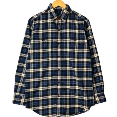 古着 オービス ORVIS 長袖 フランネルチェックシャツ メンズS