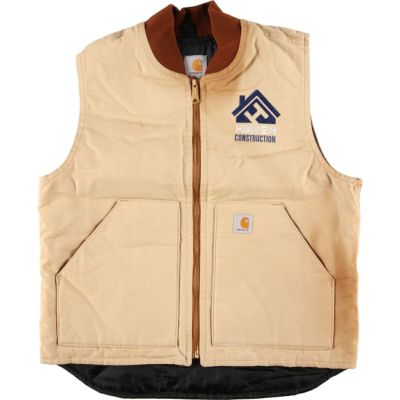 古着 カーハート Carhartt FOR WOMEN フード付き ダック地ベスト