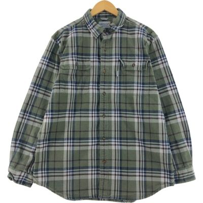 古着 カーハート Carhartt ORIGINAL FIT オンブレチェック 長袖