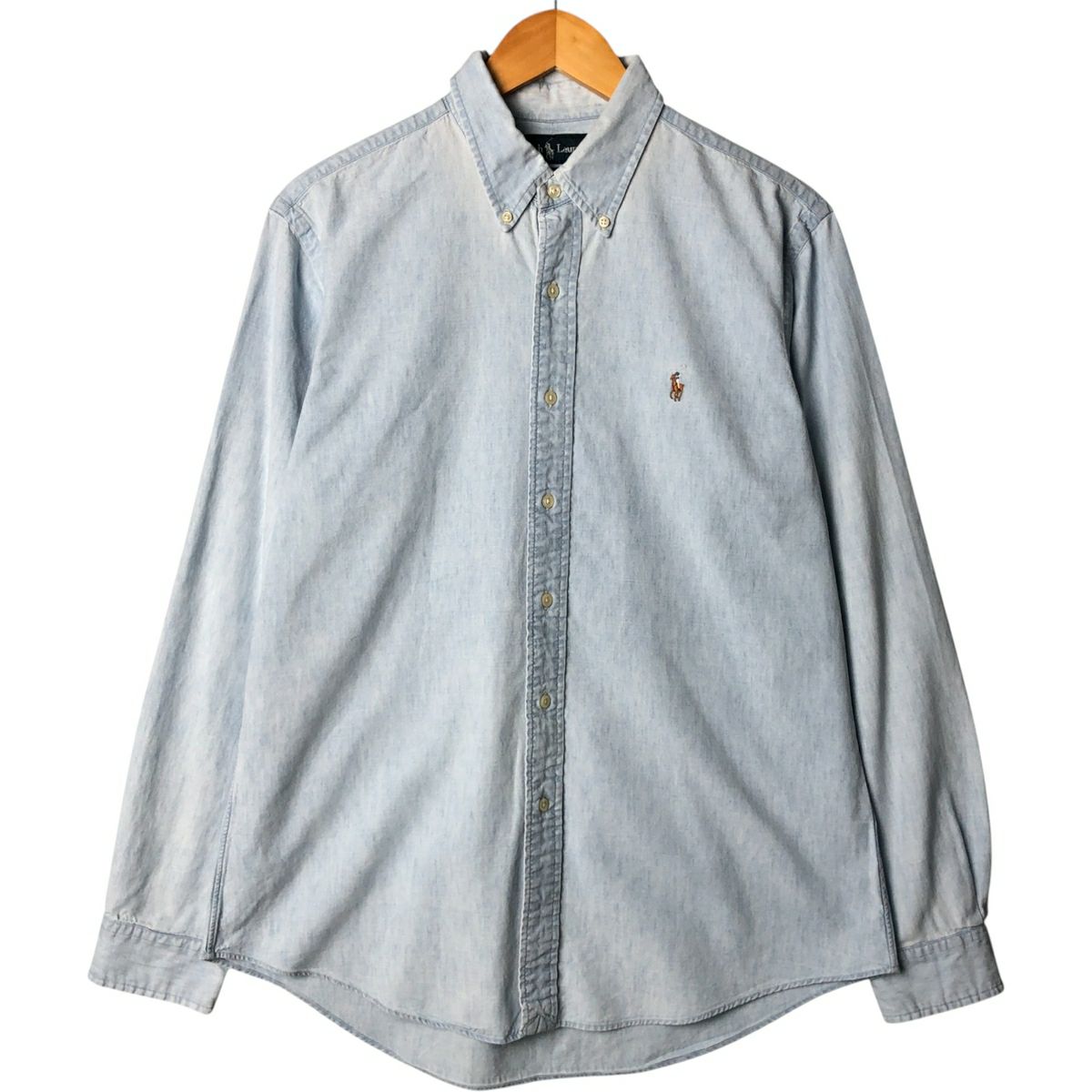 古着 ラルフローレン Ralph Lauren CUSTOM FIT 長袖 シャンブレー  