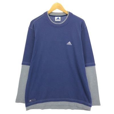 古着 90年代 アディダス adidas レイヤード ロングTシャツ ロンT