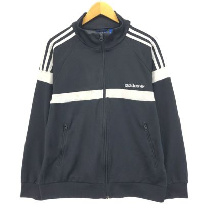 adidas アディダスオリジナルストラックジャケット M ロゴ総柄 ジャージ おろせ