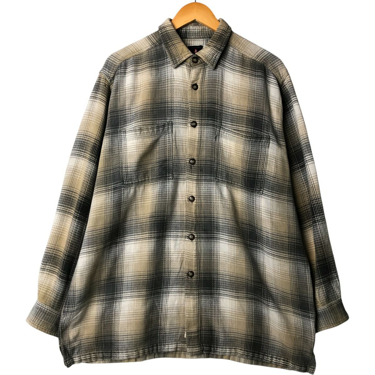 古着 リーバイス LEVIS オンブレチェック 長袖 フランネルチェック  