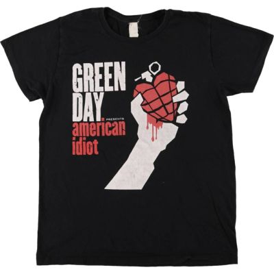 古着 GREEN DAY グリーンデイ バンドTシャツ バンT メンズM相当