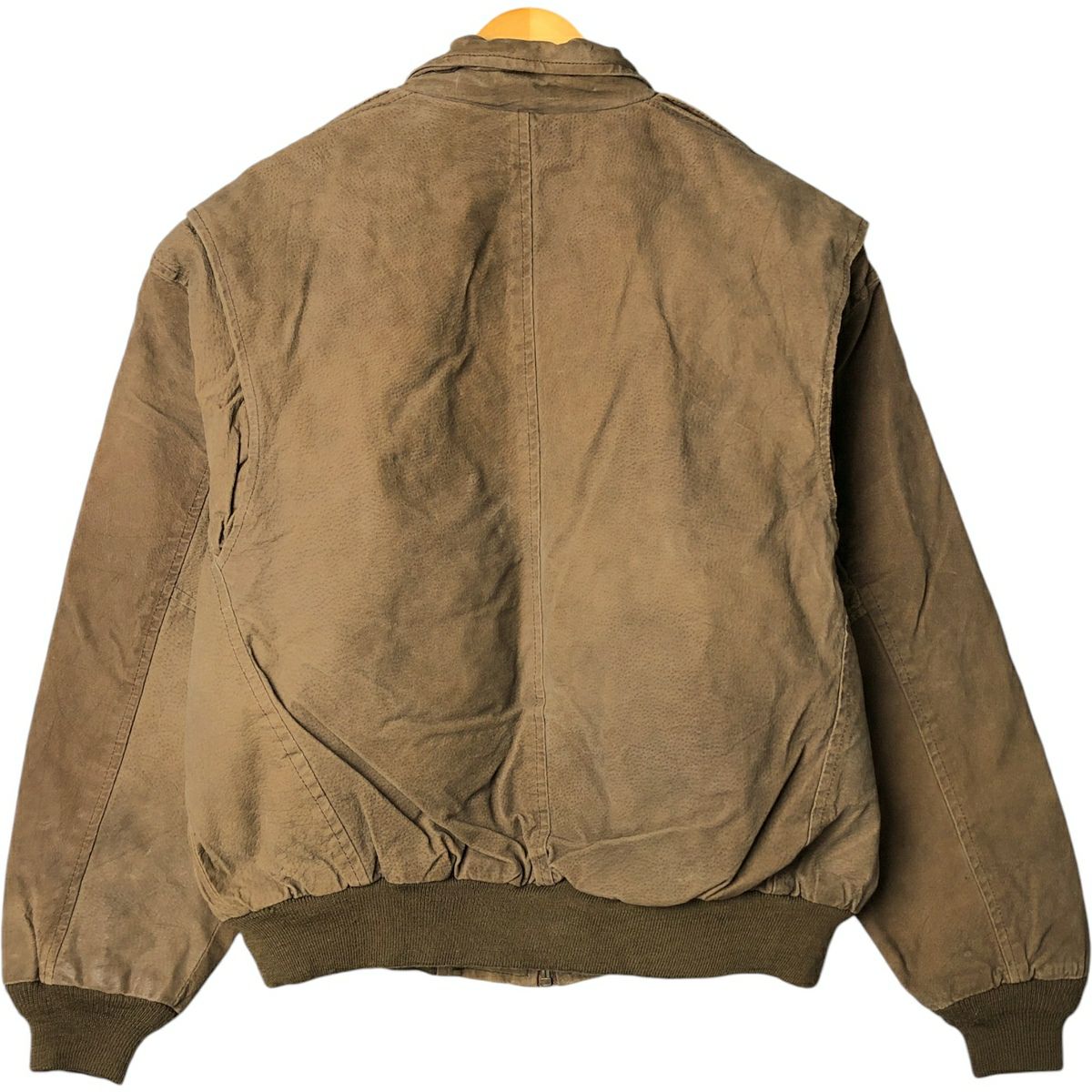 古着 80～90年代 PHase2 中綿入り スエードレザージャケット メンズXL