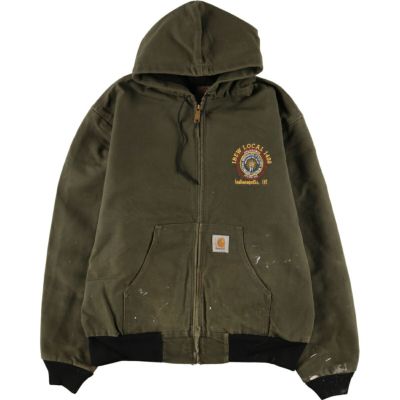 古着 カーハート Carhartt アクティブジャケット ダックフルジップ