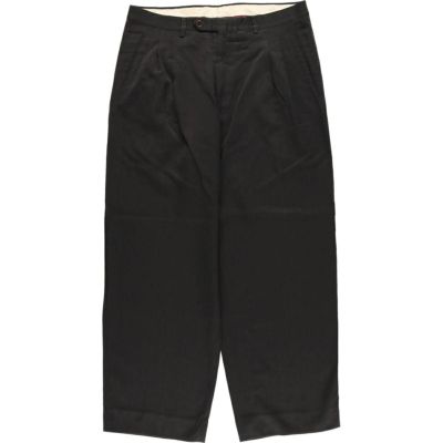 イタリア製 Zanella ザネッラ 3タック ダブル仕様 スラックス W36 90's Zanella for NORDSTROM slacks イタリアの老舗トラウザーズ