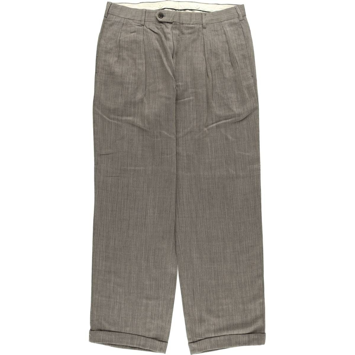 古着 アルマーニ ARMANI COLLEZIONI ワンタック ウールパンツ