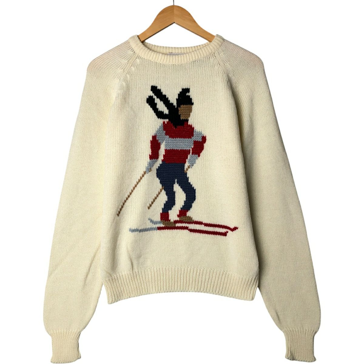 古着 70年代 マックレガー McGREGOR 総柄 スキー柄 アクリルニット