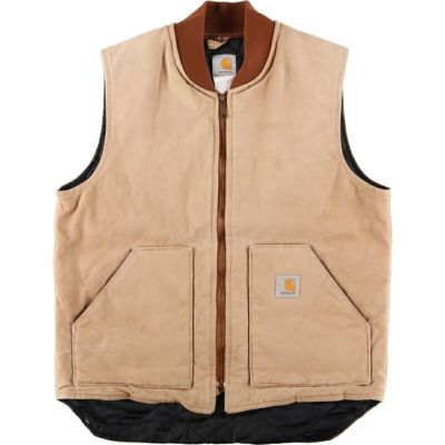 90年代 カーハート Carhartt 中綿入り ダック地ベスト メンズL