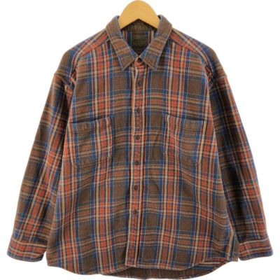 古着 セントジョンズベイ ST.JOHNS BAY 長袖 ヘビーネルチェック