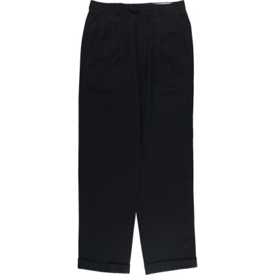 PRONTO-UOMO ツータックウールスラックス　チャコール　30 古着. PRONTO-UOMO ツータックウールスラックス チャコール 30 古着