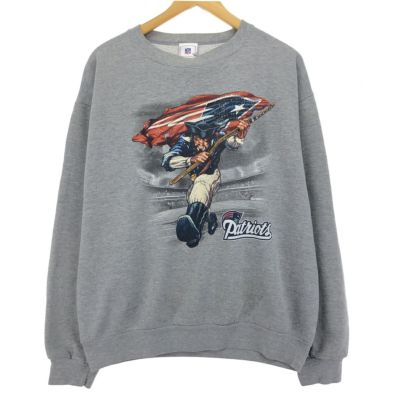 古着 NFL NEW ENGLAND PATRIOTS ニューイングランドペイトリオッツ プリントスウェットシャツ トレーナー メンズL /eaa389240 【中古】 【240317】 ss2503_30
