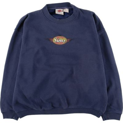 古着 90年代 SIMS SNOWBOARDS プリントスウェットシャツ トレーナー