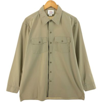 古着 90年代 ディッキーズ Dickies 長袖 ワークシャツ 17-171/2 メンズL相当 ヴィンテージ /eaa521087 【中古】 【250228】