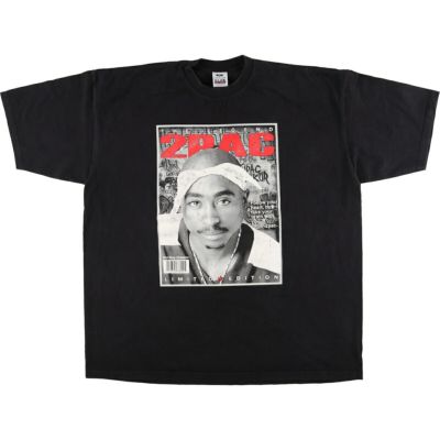 古着 ビッグサイズ PRO CLUB 2pac トゥーパック 両面プリント バンドT