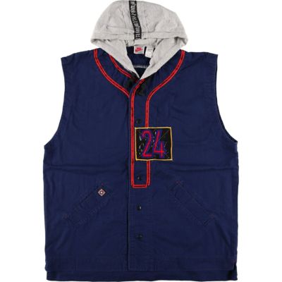 古着 90年代 ナイキ NIKE 銀タグ フード付き コットンベスト