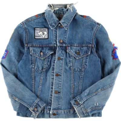 古着 70年代 リーバイス Levi's 70505 BIG E ビッグE ワッペンカスタム