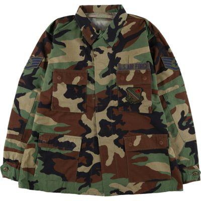 古着 90年代 米軍実品 U.S.AIR FORCE 迷彩柄 ウッドランドカモ