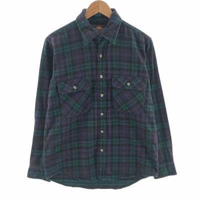 古着 GREATLAND 長袖 ヘビーネルチェックシャツ メンズM相当 /eaa404946 【中古】 【250301】