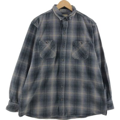 ORVIS フランネル チェックシャツ 長袖 古着 ORVIS 長袖 フランネルチェックシャツ メンズXL相当