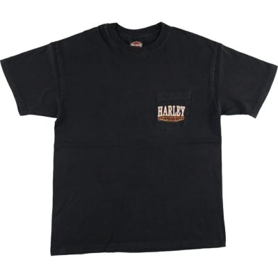 古着 90年代 ハーレーダビッドソン Harley-Davidson Hanes バックプリント モーターサイクル バイクTシャツ USA製 メンズL相当 ヴィンテージ /eaa523804 【中古】 【250301】