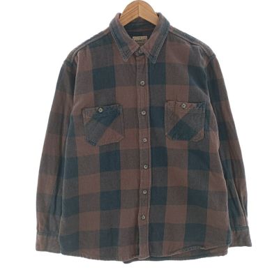 古着 C.E. SCHMIDT バッファローチェック 長袖 ヘビーネルチェックシャツ メンズL相当 /eaa404893 【中古】 【250301】