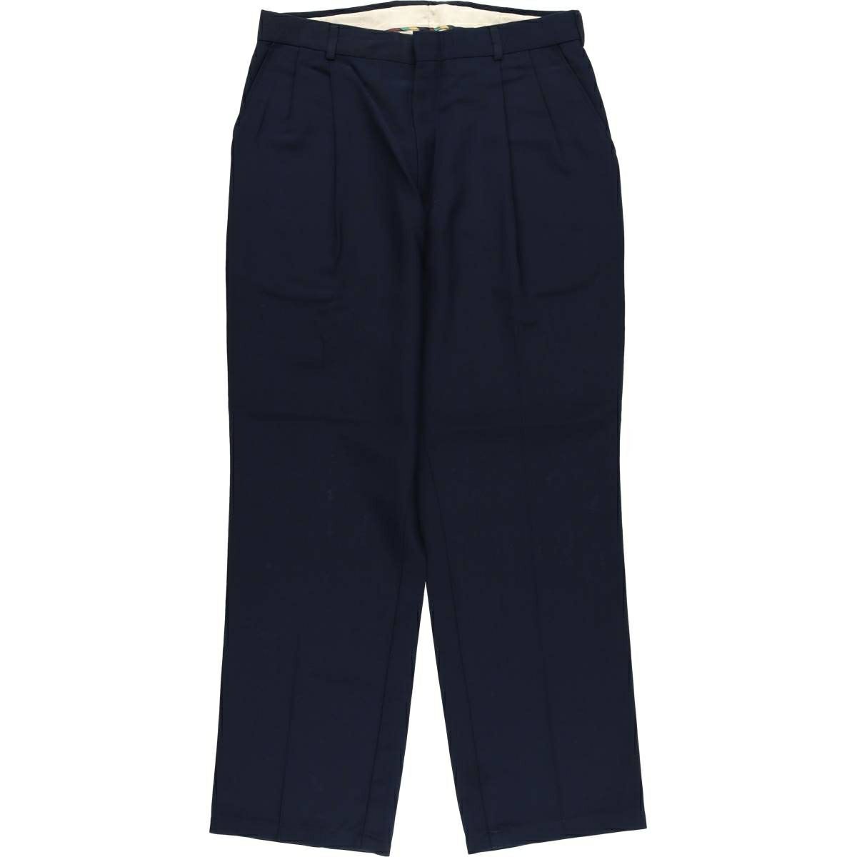 古着 ZIP FINEST ツータック スラックスパンツ イタリア製 メンズw33