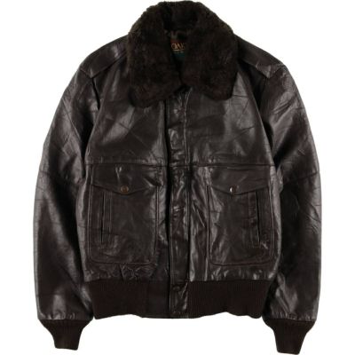 60～80s　schott　フライトジャケット　TYPE G-1　38 古着 70～80年代 ショット SCHOTT G-1タイプ レザーフライト