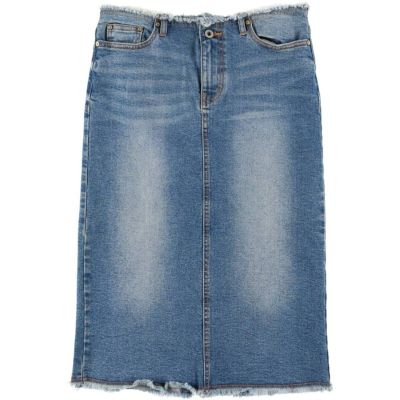 古着 Mavi Jeans デニム ハーフ丈 タイトスカート レディースM相当 /eaa524941 【中古】 【250302】 【ADEL/アデル】