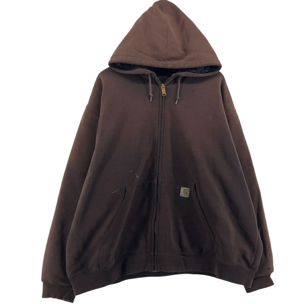 古着 ビッグサイズ カーハート Carhartt 無地 スウェットフルジップ  