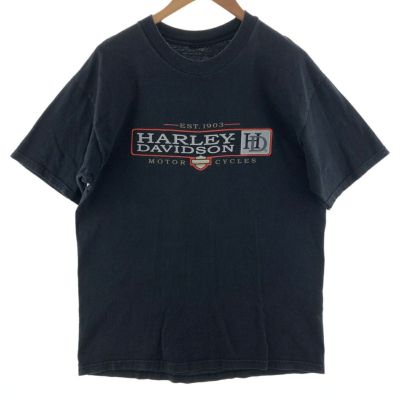 古着 ハーレーダビッドソン Harley-Davidson バックプリント モーター 