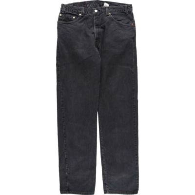 古着 90年代 リーバイス Levi's 505 ブラックデニム テーパードデニム