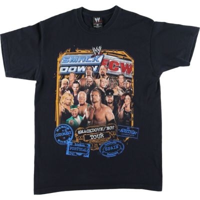 古着 W 両面プリント プロレス スポーツプリントTシャツ メンズM /eaa423630 【中古】 【240318】 | 古着屋JAM（ジャム）