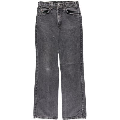 古着 90年代 リーバイス Levis ブラックデニム フレアカット