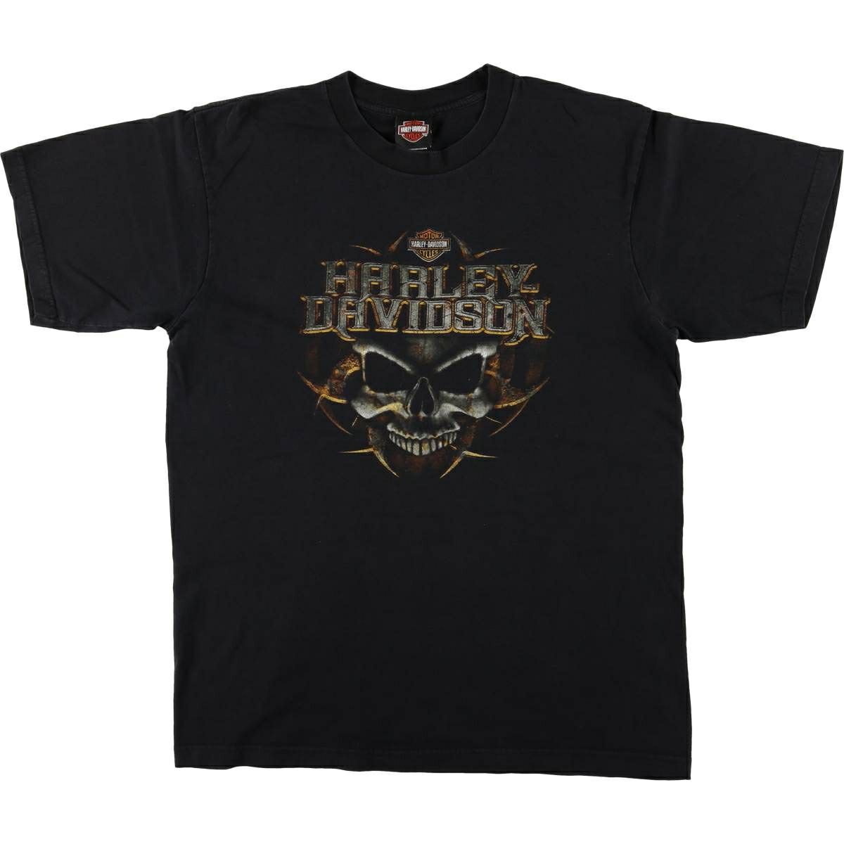 古着 00年代 ハーレーダビッドソン Harley-Davidson ドクロ柄 スカル柄  
