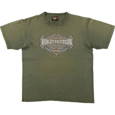 80s USA製 ハーレーダビッドソン モーターサイクル Tシャツ イーグル L 古着 ハーレーダビッドソン Harley-Davidson 鷲柄 イーグル柄