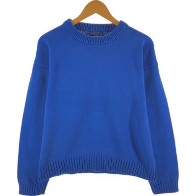 80s 90s Eddie Bauer 黒タグ コットンニットセーター XL