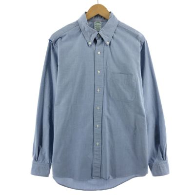 LANDS END 長袖 ボタンダウン チェック柄 フランネルシャツ メンズXL /eaa368448