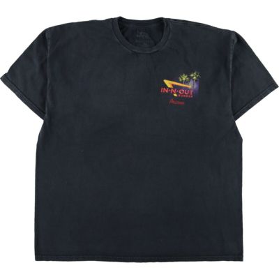 古着 IN-N-OUT BURGER バックプリント アドバタイジングTシャツ USA製 