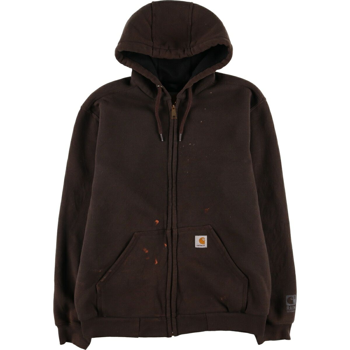 古着 カーハート Carhartt ペイント スウェットフルジップパーカー  