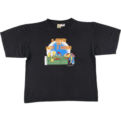 古着 90年代 THE SIMPSONS シンプソンズ キャラクタープリントTシャツ