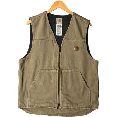 carhartt ベスト　ワーク古着 ビッグサイズ Carhartt カーハート ダック地 ボアワークベスト