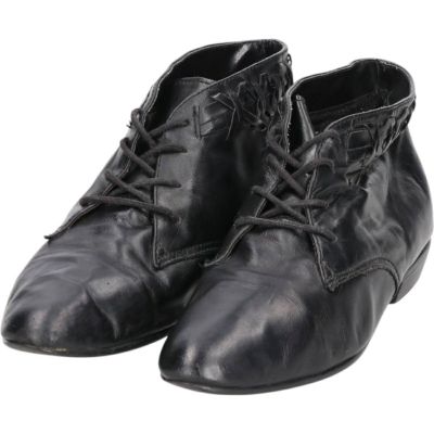 古着 ELLEMENNO 編み込み チャッカブーツ 8M レディース24.0cm相当 /saa013878 【中古】 【250831】 【ADEL/アデル】