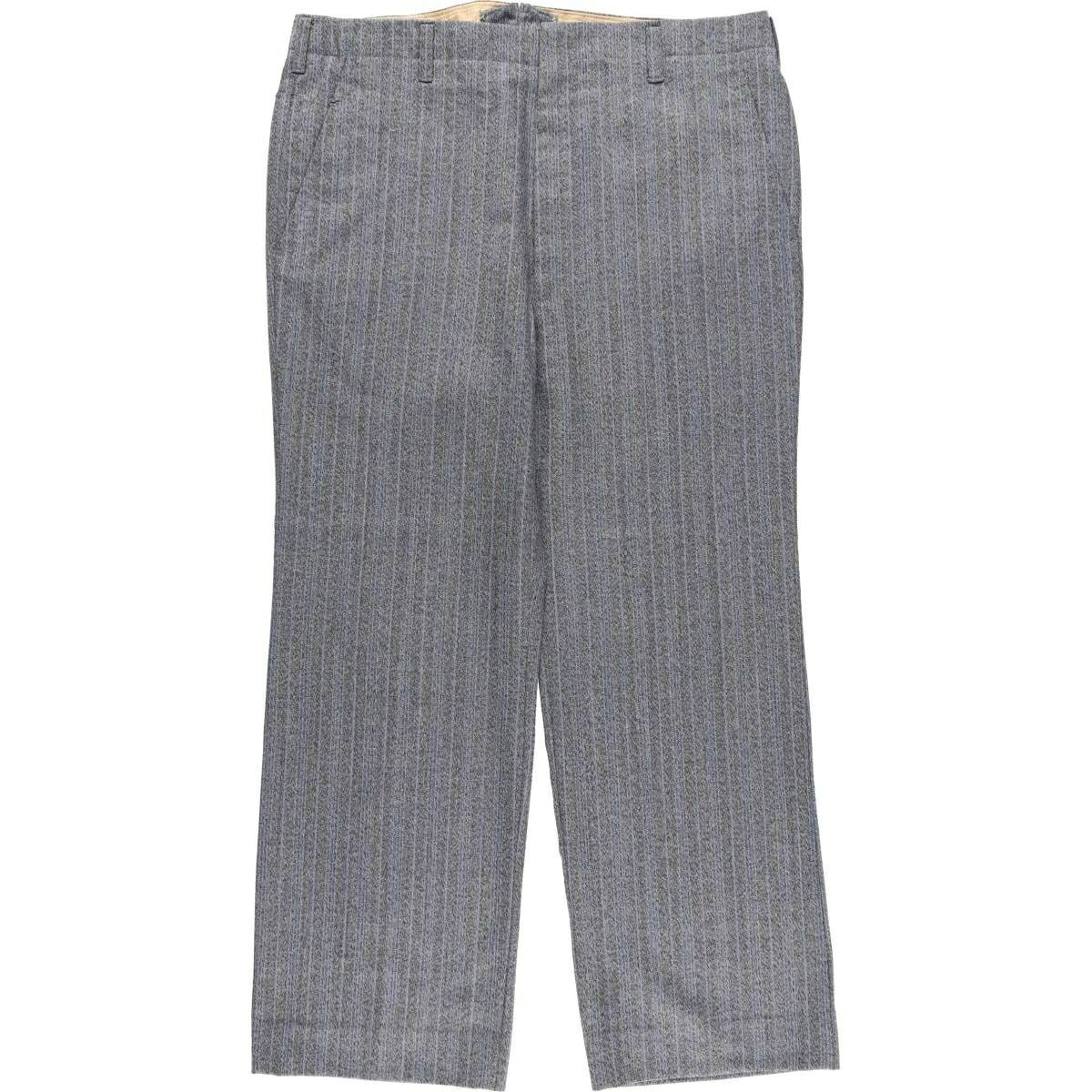 古着 DAVIES＆SON ストライプ柄 スラックスパンツ 英国製 メンズw36  