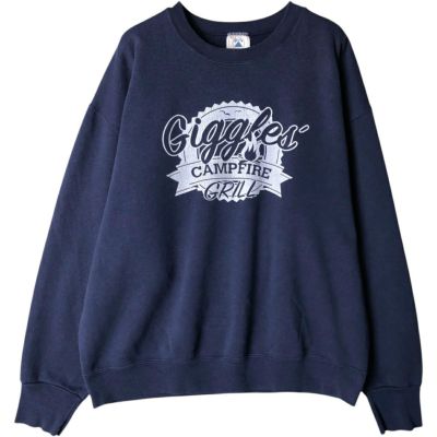 古着 90年代 デルタ DELTA FIFTY-FIFTY プリントスウェットシャツ